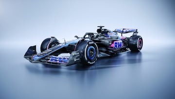 Presentaci車n del coche de F車rmula Uno BWT Alpine Racing A524 durante la presentaci車n de la temporada 2024 del equipo Alpine, en Enstone, en el centro de Inglaterra.