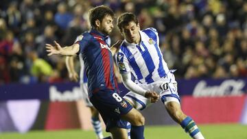 Sanjin Prcic tiene las hroas contadas en el Levante ya que está a puto de firmar su cesión al Estrasburgo.