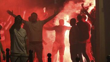 Aficionados en la Eurocopa. 