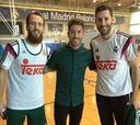 Sergio Ramos visitó a sus compañeros del baloncesto