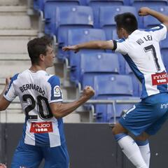 1x1 Espanyol: Embarba apunta y Bernardo y Wu Lei disparan