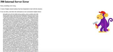 La pantalla de error de YouTube
