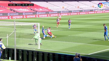 Todas las ocasiones del Atlético vs el Barça para ganar media liga