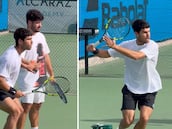 El curioso ejercicio de Alcaraz entrenando que ha desatado la guasa en redes