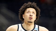 Cade Cunningham, durante un partido de la NCAA con Oklahoma State Cowboys.