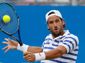 Feliciano López durante la final del Torneo de Queen's.