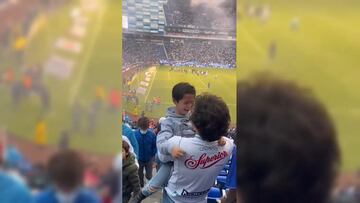 ¡Eso es amor a La Franja! Niño llora en la clasificación de Puebla