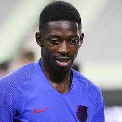 Dembélé se entrena con el grupo