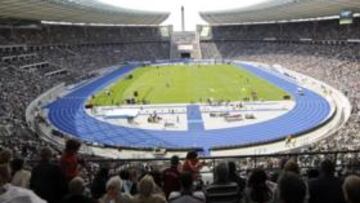 <b>UN ESCENARIO FANTÁSTICO. </b>El remozado Estadio Olímpico de Berlín acogerá los Mundiales a partir del 15 de agosto. En la imagen, durante el mitin de este año.