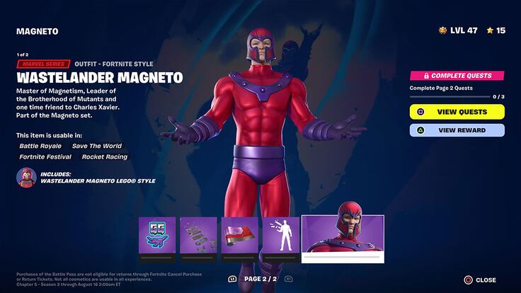 How to get Magneto’s X-Men outfit in Fortnite: Quests and Rewards Guide ...