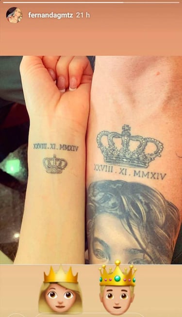 Saul Canelo Álvarez y Fernanda Gómez se hacen el mismo tatuaje