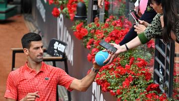 Djokovic - Rune: horario, TV y dónde ver online el Masters 1.000 de Roma hoy