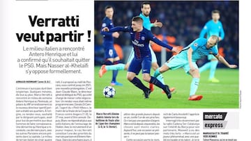 Verratti pide su salida de PSG para firmar en Barcelona