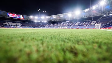 VALENCIA, SPAIN - SEPTEMBER 21: General view inside of the Ciutat de Valencia stadium during the La Liga Santander match between Levante UD and RC Celta de Vigo at Ciutat de Valencia Stadium on September 21, 2021 in Valencia, Spain. (Photo by Aitor Alcalde Colomer/Getty Images)