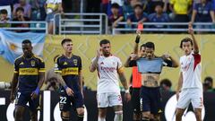 Una entrada terrorífica y una roja monumental: vean lo de Figal que hizo saltar a Carreras