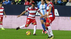 Montoro en el partido en La Rosaleda.