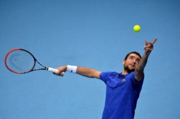 Stanislas Wawrinka venció a Marin Cilic en parciales de 6-3, 4-6, 6-3. El encuentro cerró el Grupo A del Masters de Londres. 