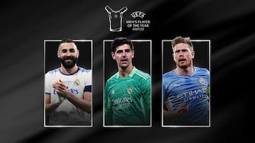 Benzema, Courtois and De Bruyne lead UEFA Player of the Year nominees