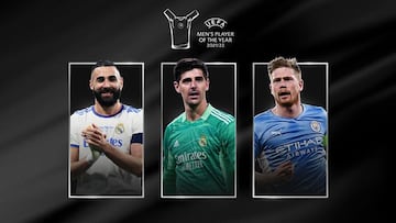 Benzema, Courtois and De Bruyne lead UEFA Player of the Year nominees