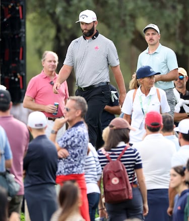 Jon Rahm durante la jornada de hoy. 