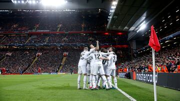 Real Madrid came back from 2-0 down to thrash Liverpool at Anfield in the Round of 16 in the Champions League.