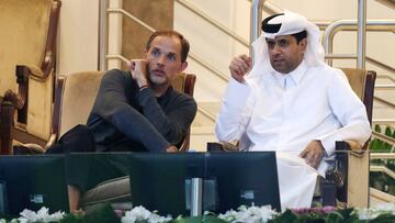 Nasser Al-Khelaïfi y Thomas Tuchel.
