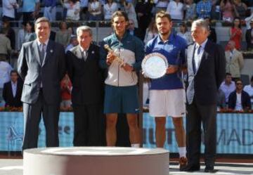 Rafa Nadal sigue haciendo historia. No dio opción a Wawrinka, al que dominó desde el comienzo, y suma su tercer título en el Masters 1000 de Madrid.