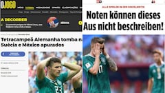 La prensa internacional reportó así la eliminación de Alemania