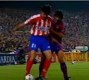 El regate de Caminero en un Barça-Atlético que llegó al cine