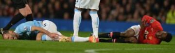 Pablo Zabaleta y Danny Welbeck.