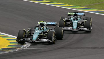 Fernando Alonso (Aston Martin AMR24). Sao Paulo, Brasil. F1 2024.