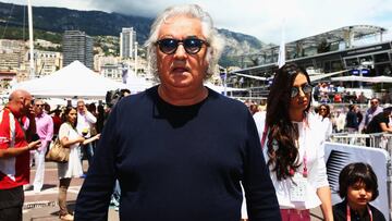 MONTE-CARLO, MONACO - MAY 24:  Flavio Briatore, his wife Elisabetta Gregoraci and son Falco attend the Monaco Formula One Grand Prix at Circuit de Monaco on May 24, 2015 in Monte-Carlo, Monaco.  (Photo by Mark Thompson/Getty Images)
 PUBLICADA 25/05/15 NA MA36 1COL