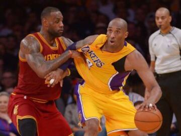 LeBron James y Kobe Bryant.