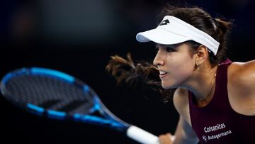 Tennis - Australian Open - Melbourne Park, Melbourne, Australia - January 18, 2023  Colombia's Camila Osorio in action during her second round match against Poland's Iga Swiatek REUTERS/Hannah Mckay