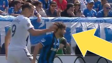 Ibrahimovic pillado por el VAR: roja tras un bofetón sin balón