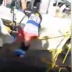 Sale a la luz otro ángulo del accidente ciclista y el sonido y la velocidad estremecen