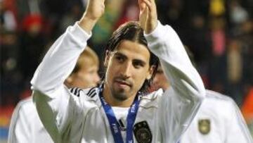 <b>DECISIVO.</b> Khedira marcó el gol que dio el triunfo a Alemania frente a Uruguay.