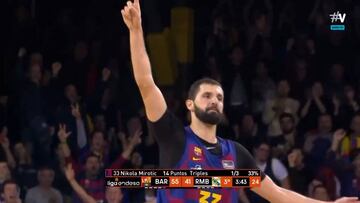 El 'show' de Mirotic resumido en esta barbaridad de canasta