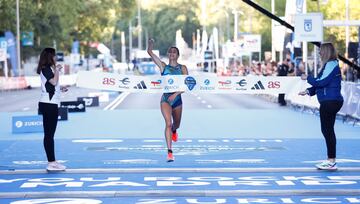 La atleta marcó el mejor tiempo en la categoría de 10 km femenina con un tiempo de 32:41