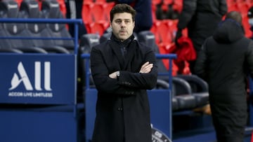 Coach of PSG Mauricio Pochettino during the French championship Ligue 1 football match between Paris Saint-Germain (PSG) and Stade Brestois 29 on January 9, 2021 at Parc des Princes stadium in Paris, France - Photo Jean Catuffe / DPPI
 AFP7 
 09/01/2021 O