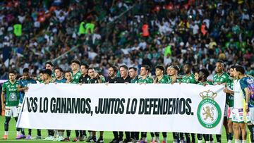 during the 13th round match between Leon and Pumas UNAM as part of the Liga BBVA MX, Torneo Clausura 2025 at You Camp Stadium, on March 30, 2025 in Leon, Guanajuato, Mexico.