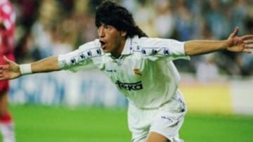 1995: Iván Zamorano con 22 goles en Real Madrid (España).