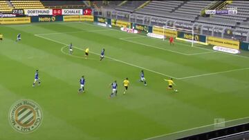 Haaland reabre la Bundesliga con este gol de depredador