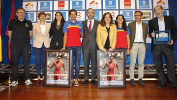 Un momento de la presentaci&oacute;n de la Copa de Europa de Triatl&oacute;n que se celebrar&aacute; este domingo en Madrid. 