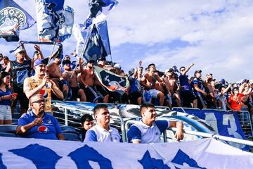 Más de 3 mil hinchas de Millonarios acudieron al Camping World Stadium de Orlando, Estados Unidos para el partido ante Everton por la Florida Cup.