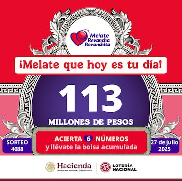 Resultados Sorteo Melate 4088: números que cayeron hoy y premios del 27 de julio del 2025