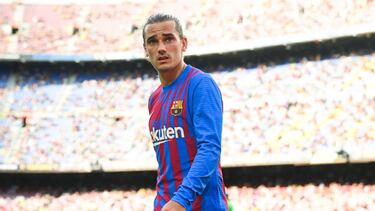 Griezmann, durante su último partido con el Barcelona.