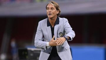 Roberto Mancini con Italia