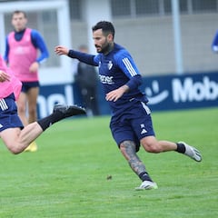Rubén García, baja ante el Mallorca por molestias musculares