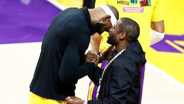 Distintas personalidades acudieron a la Crypto Arena para ver el juego entre Lakers y Thunder, donde LeBron James hizo historia.